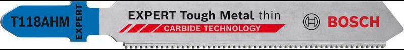 BOSCH Stichsägeblatt Stainless Steel T 118 EHM Carbide 83 mm für Edelstahlblech