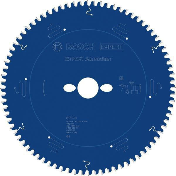 BOSCH Kreissägeblatt EXPERT for Alu.AD 160 mm Z.52 HLTCG für saubere Aluminium-Schnitte