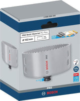 Bosch Lochsäge PRO Multi Material PC Plus 102 mm – HSS mit 8% Kobalt für Stahl und Trockenbau