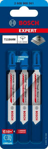 BOSCH Stichsägeblatt Stainless Steel T 118 EHM Carbide 83 mm für Edelstahlblech