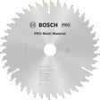 BOSCH Kreissägeblatt Multi Material 160 mm 42 Zähne HLTCG für Holz, Aluminium und Kunststoff