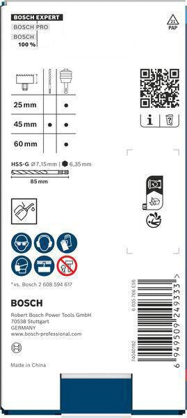 Bosch EXPERT Power-Change Plus Adapter SDS plus 7,15x85 mm HSS-G für Lochsägen 16-210 mm