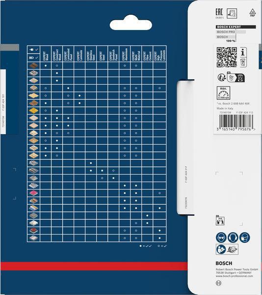 Bosch Kreissägeblatt Expert Wood AD 160 mm Z.24 WZ – Hartmetall-Sägeblatt für Akkusägen