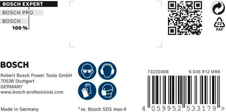 Bosch Hammerbohrer Expert SDS max-8X Ø12 mm, Arbeitslänge 200 mm, Gesamtlänge 340 mm