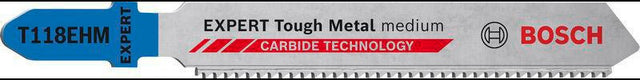 BOSCH Stichsägeblatt Stainless Steel T 118 EHM Carbide 83 mm für Edelstahlblech