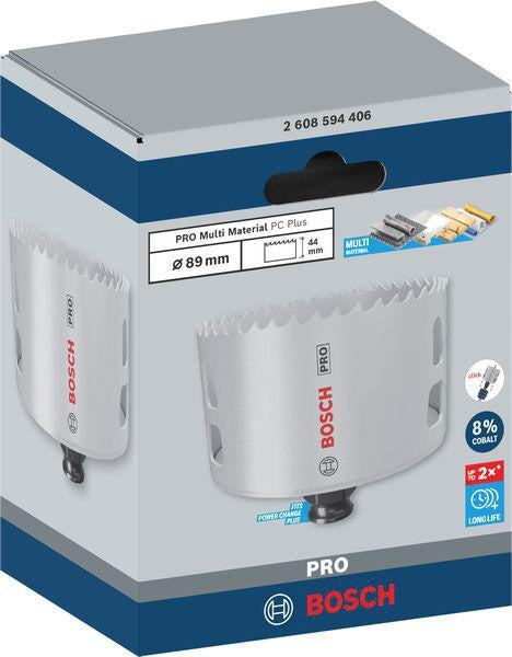 Bosch Lochsäge PRO Multi Material PC Plus 102 mm – HSS mit 8% Kobalt für Stahl und Trockenbau