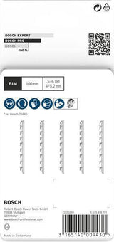 BOSCH Stichsägeblatt T 234 X HCS 5 Stück für Hartholz und Laminat