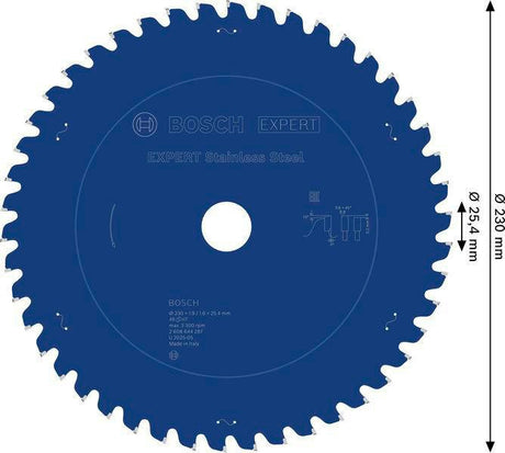 Bosch EXPERT Stainless Steel Kreissägeblatt 230 mm, 46 Zähne, für Edelstahl