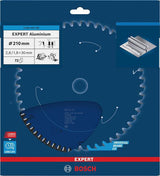 BOSCH Kreissägeblatt EXPERT for Alu.AD 160 mm Z.52 HLTCG für saubere Aluminium-Schnitte