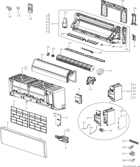 BOSCH Klimagerät CL3000iU W 20 E Split Inneneinheit 2,0 kW – Wandhängend, leise, mit Fernbedienung