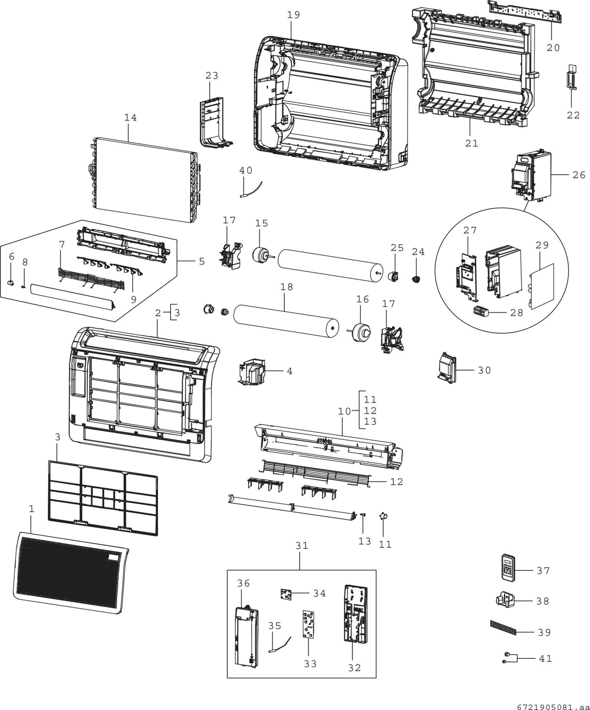 BOSCH Klimagerät CL5000iU CN 35 E Multisplit Inneneinheit Konsolengerät 3,5 kW