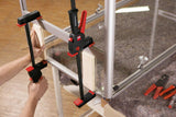 BESSEY Einhandzwinge DuoKlamp 30-8 – Spann- und Spreizfunktion, 300 mm Spannweite, 85 mm Ausladung