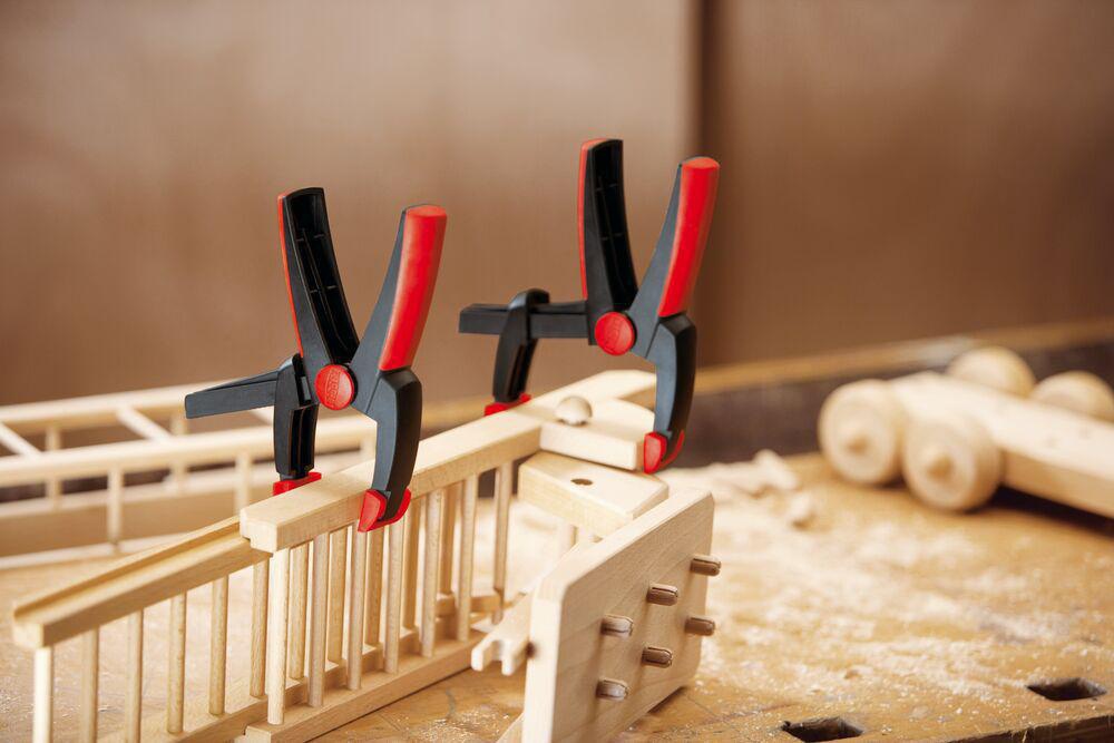 BESSEY Federzwinge VarioClippix XV – stufenlos verstellbar, 55 mm Spannweite