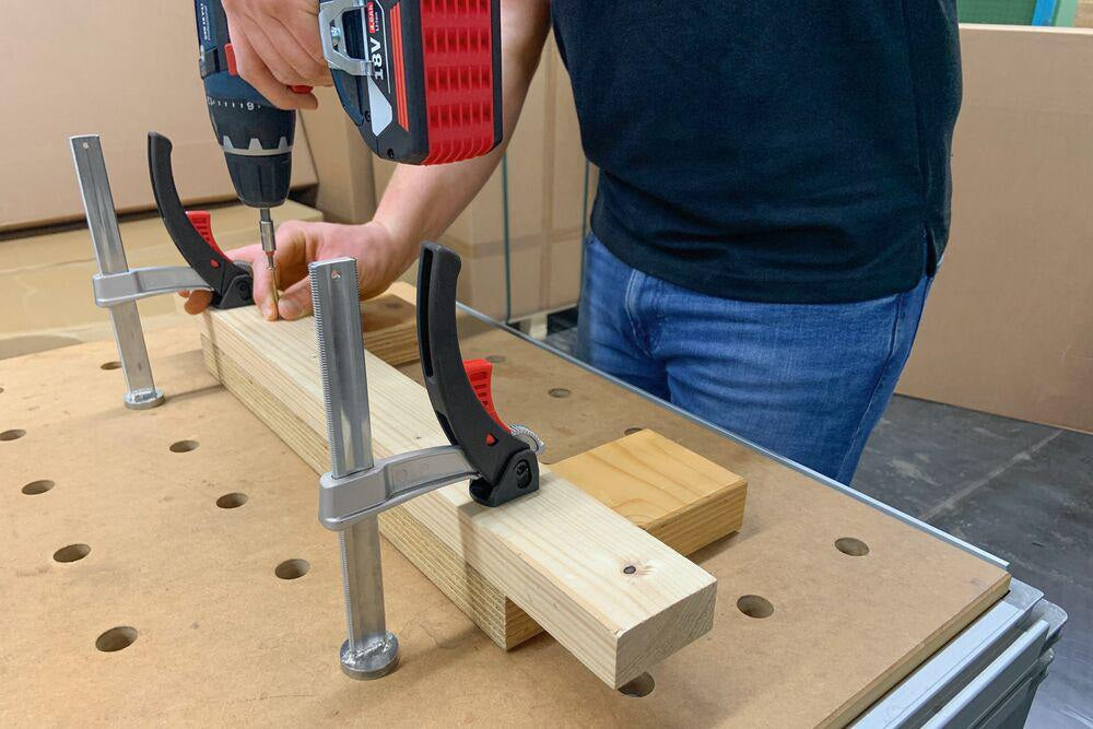 BESSEY Spannelement TW20-15-8KLI-SET Schnellspannzwinge für Multifunktionstische 150 mm