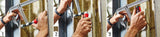 BESSEY Ganzstahlschraubzwinge GZ-KG mit 2-K-Klappgriff, 250 mm Spannweite, 120 mm Ausladung