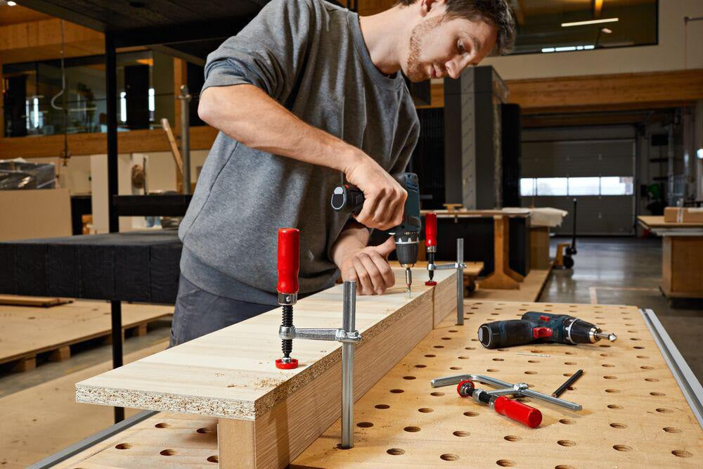 BESSEY Tischzwinge GTR Spannweite 120 mm Ausladung 60 mm für Führungsschienen und Profile