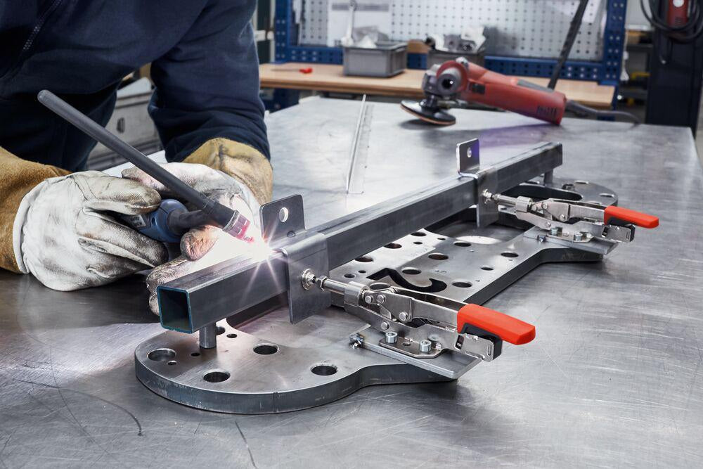 BESSEY Schubstangenspanner Gr.15 – Automatische Spannweitenanpassung bis 13 mm, 1,1 kN Spannkraft
