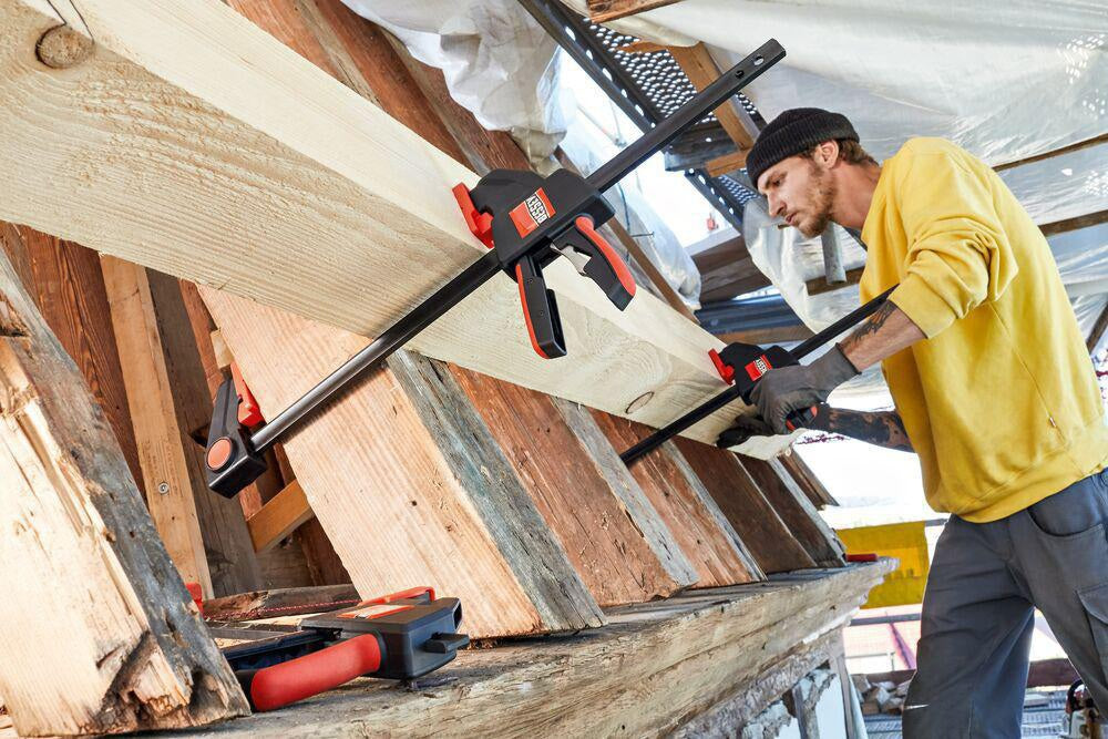 BESSEY Einhandzwinge EZ Spannweite 150 mm, Ausladung 60 mm, umsteckbar zum Spreizen