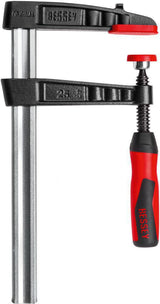 BESSEY Temperguss-Schraubzwinge TG-2K Spannweite 160 mm, Ausladung 80 mm, 2K-Griff, 6000 N Spannkraft