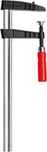 BESSEY Temperguss-Schraubzwinge TGK 400 mm Spannweite, 120 mm Ausladung, Holzgriff, 7000 N Spannkraft