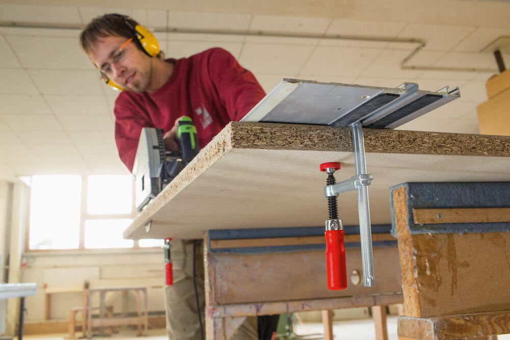 BESSEY Tischzwinge GTR Spannweite 120 mm Ausladung 60 mm für Führungsschienen und Profile