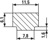 BESSEY Tischzwinge GTR Spannweite 120 mm Ausladung 60 mm für Führungsschienen und Profile