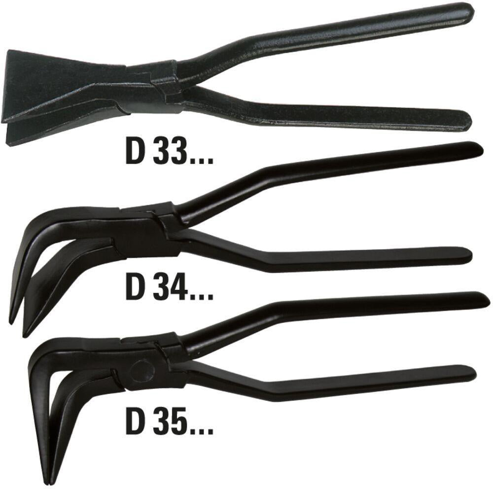 ERDI Falzzange 270 mm aufgelegt 45° gebogen – Profi-Spenglerzange von BESSEY