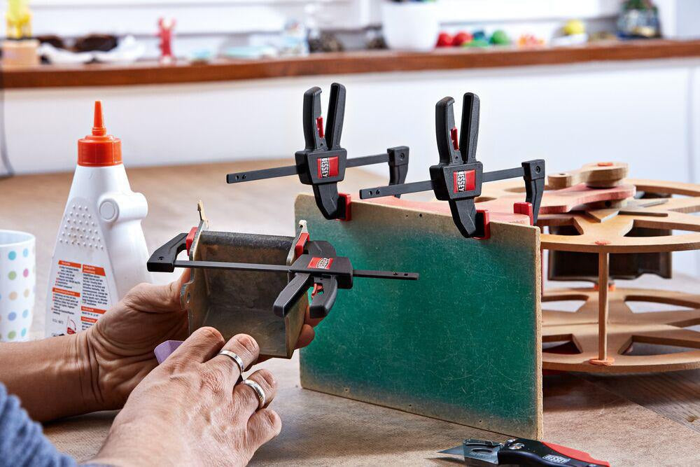 BESSEY Einhandzwinge EZ Spannweite 150 mm, Ausladung 60 mm, umsteckbar zum Spreizen