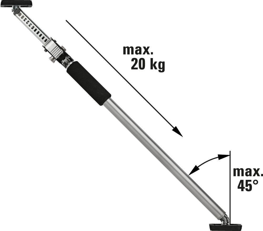 BESSEY Montagestütze ST bis 60 kg, 750-1250 mm, teleskopierbar, rutschsichere PVC-Auflagen