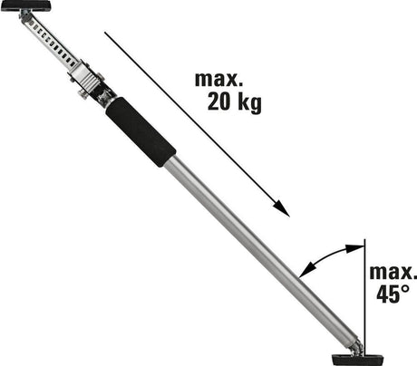 BESSEY Montagestütze ST bis 60 kg, 750-1250 mm, teleskopierbar, rutschsichere PVC-Auflagen