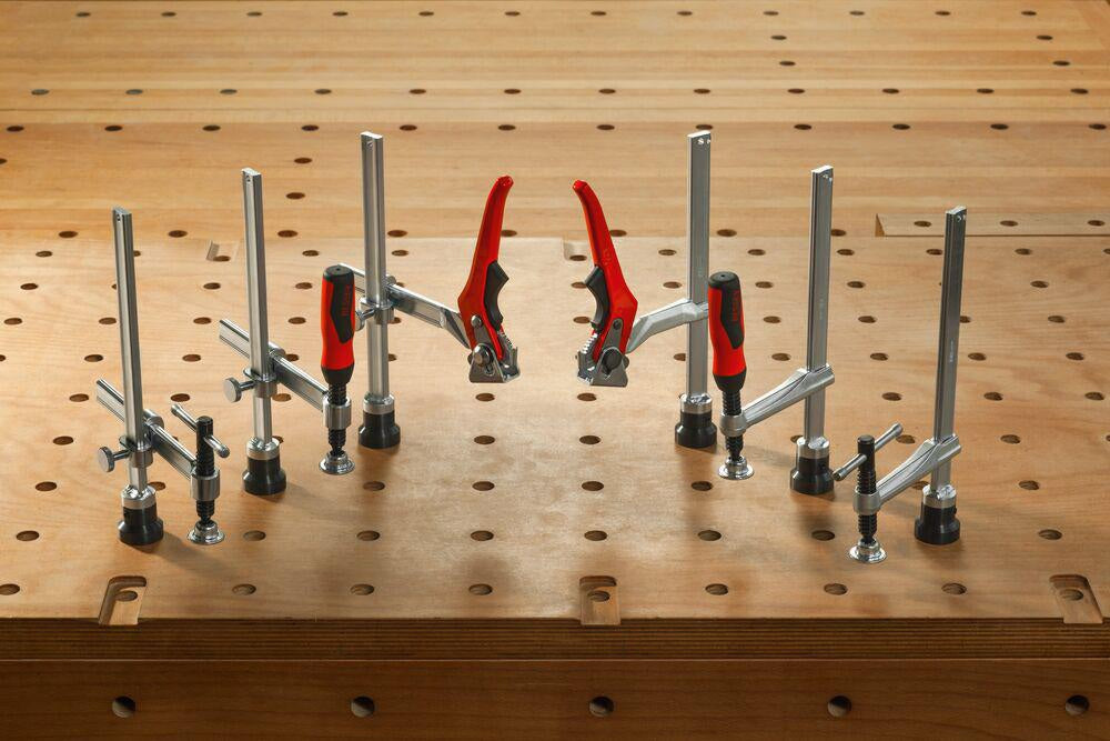 BESSEY Werkbank-Adapter für Bohrungen 16 mm auf 19 mm – Werkzeuglos montieren