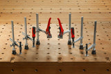 BESSEY Werkbank-Adapter für Bohrungen 16 mm auf 19 mm – Werkzeuglos montieren