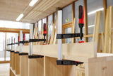 BESSEY Temperguss-Schraubzwinge TG-2K Spannweite 160 mm, Ausladung 80 mm, 2K-Griff, 6000 N Spannkraft