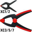 BESSEY Federzwinge Clippix XC Spannweite max. 35 mm, Ausladung 37 mm