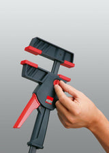 BESSEY Einhandzwinge DuoKlamp 30-8 – Spann- und Spreizfunktion, 300 mm Spannweite, 85 mm Ausladung