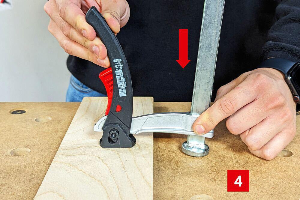 BESSEY Spannelement TW20-15-8KLI-SET Schnellspannzwinge für Multifunktionstische 150 mm