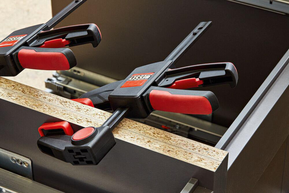 BESSEY Einhandzwinge EZ Spannweite 150 mm, Ausladung 60 mm, umsteckbar zum Spreizen