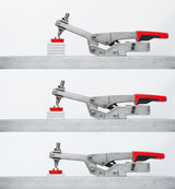 BESSEY Schubstangenspanner Gr.15 – Automatische Spannweitenanpassung bis 13 mm, 1,1 kN Spannkraft