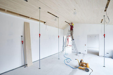 BESSEY Montagestütze STE250 – Teleskopstütze bis 160 kg, 1450–2500 mm, Einhandbedienung