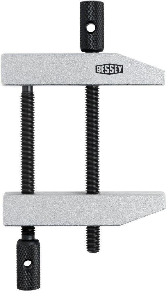 BESSEY Parallelschraubzwinge PA mit doppelter Spindelführung – 36 mm Spannweite, 19 mm Ausladung