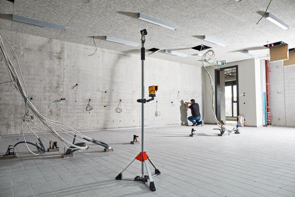 BESSEY Baustativ STE-BS für Deckenstützen mit Rohr-Ø 29 und 32 mm – Stabiler Stand, Werkzeuglose Montage