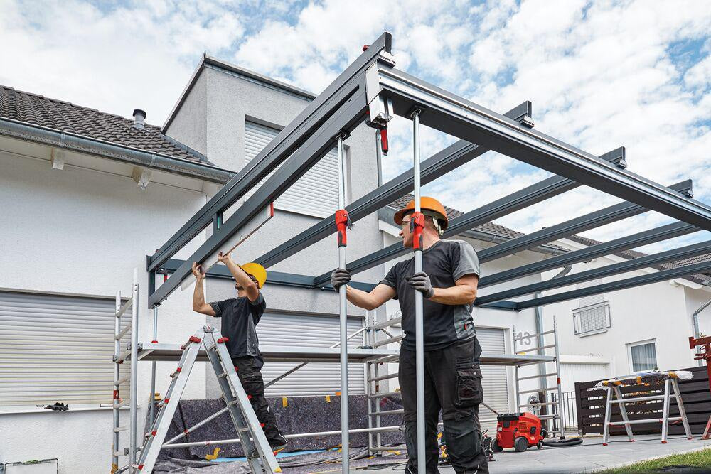 BESSEY Montagestütze STE250 – Teleskopstütze bis 160 kg, 1450–2500 mm, Einhandbedienung
