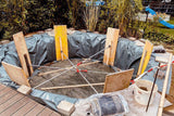 BESSEY Montagestütze STE250 – Teleskopstütze bis 160 kg, 1450–2500 mm, Einhandbedienung