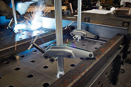 BESSEY Spannelement TW28GRS30-12 mit Greifarm – max. 300 mm Spannweite für Bohrungs-Ø 28 mm