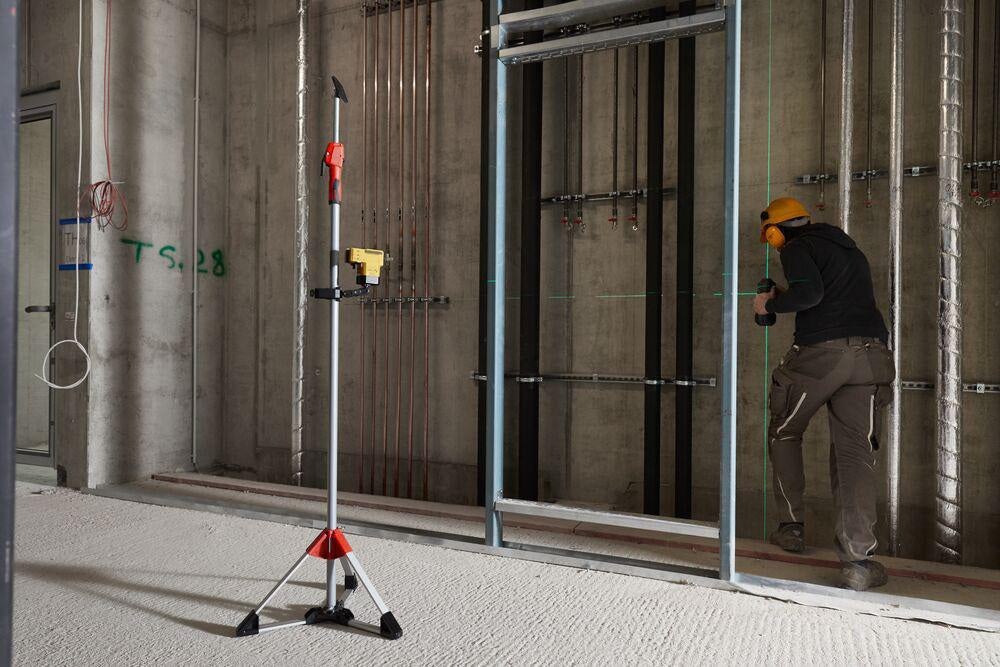 BESSEY Baustativ STE-BS für Deckenstützen mit Rohr-Ø 29 und 32 mm – Stabiler Stand, Werkzeuglose Montage
