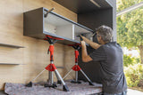 BESSEY Deckenstativ STE-DS für Rohr-Ø 25 und 28 mm – Vergrößerte Abstützfläche