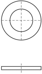 Walraven Unterlegscheibe flach 25x2,5 mm – MLAR-zugelassen