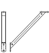 Walraven Stützbalken 45 Grad ev H: 250 mm – für viele Profildimensionen