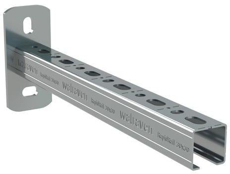 Walraven Wandkonsole RapidRail 30x30 mm, 250 mm lang, elektrolytisch verzinkt