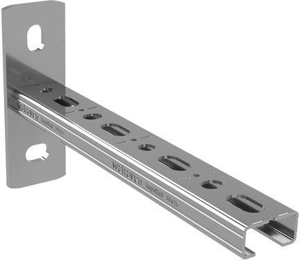 Walraven Wandkonsole RapidRail 30x15, 200 mm, mit Schnittmarkierungen, galvanisch verzinkt